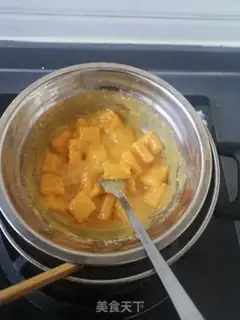Make Mango fudge pudding step 4