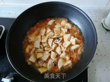 Make Puffing almond mushrooms step 6