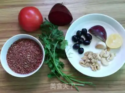 Make Sweet root with red rice step 0