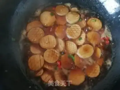 Make Puffing almond mushrooms step 14