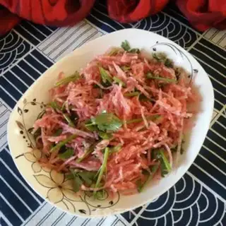 Make The fragrance is cold and radish step 3