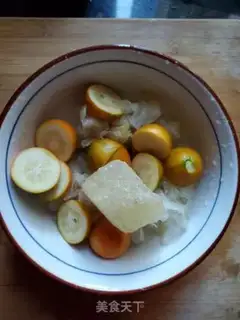 Make Orange silver ear rose soup step 1
