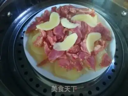 Make Chicken leg steaming potatoes step 3