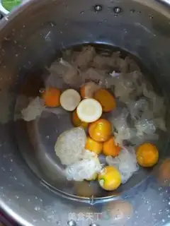 Make Orange silver ear rose soup step 3