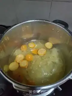 Make Orange silver ear rose soup step 4