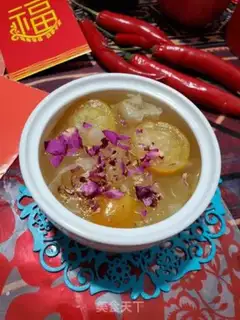 Make Orange silver ear rose soup step 7