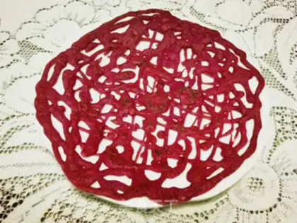 Make Flamingo egg gridcake step 6