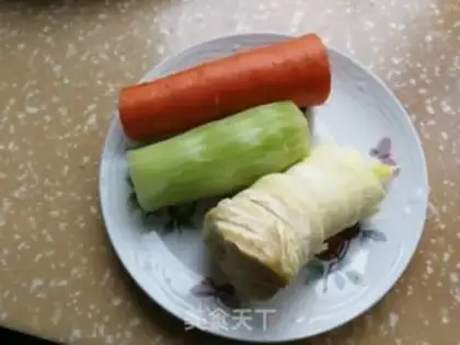 Make Three chicken rolls step 3