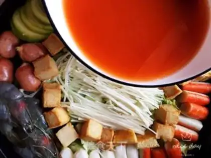 Make The Korean army fire pot step 11