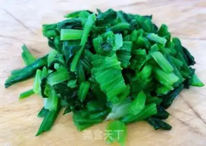 Make Shrimp-crawling spinach stench step 3