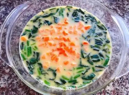 Make Shrimp-crawling spinach stench step 5