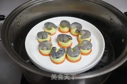 Make Steam shrimp, Tofu step 4