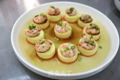 Make Steam shrimp, Tofu step 5