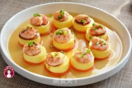 Make Steam shrimp, Tofu step 6
