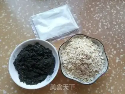 Make Oatmeal sesame powder step 0