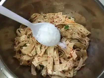 Make Spicy bean skin step 5
