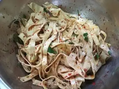 Make Spicy bean skin step 6