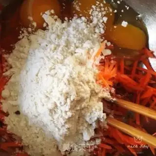 Make Carrot egg burrito step 3