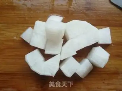 Make ♪ ♪ The radish ♪ step 2
