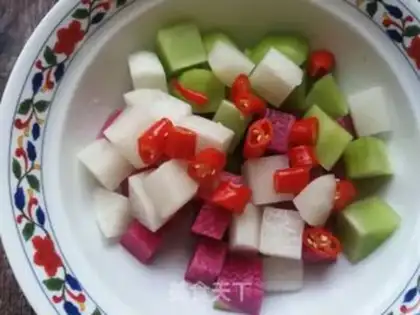 Make ♪ ♪ The radish ♪ step 4