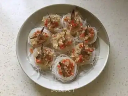 Make A garlic fan shrimp ball step 10