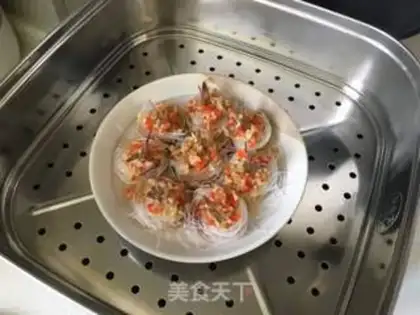 Make A garlic fan shrimp ball step 12