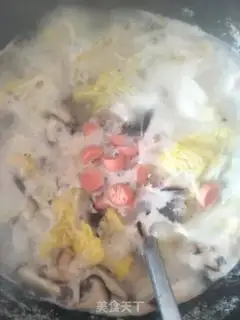 Make The mushroom ham doll step 4