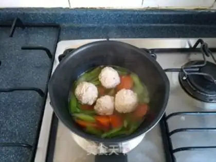Make Chicken chestball soup step 13