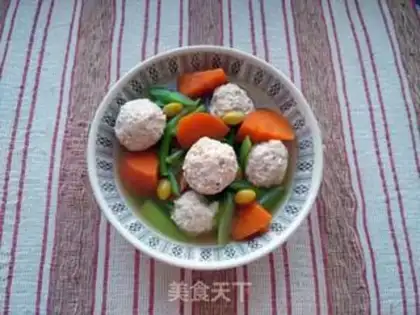 Make Chicken chestball soup step 14