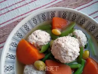 Make Chicken chestball soup step 15