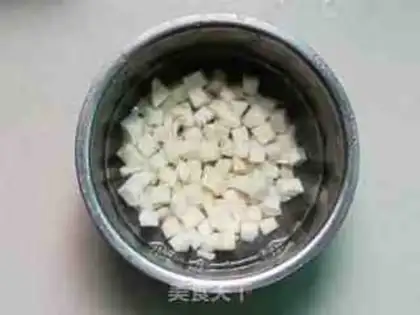 Make Tomato corn fried peas step 2