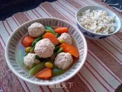 Make Chicken chestball soup step 16