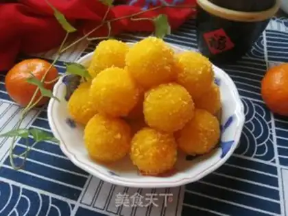 Make Gold potato ball step 18