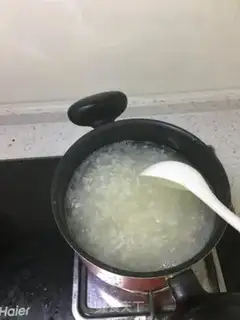 Make Red sugar and rice and omelet soup step 2