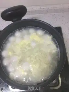 Make Red sugar and rice and omelet soup step 4