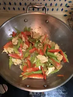 Make Chicken fried vegetables step 2