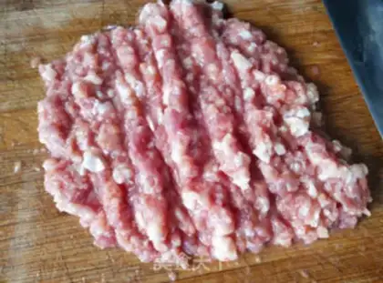 Make The salmon beef rice step 1