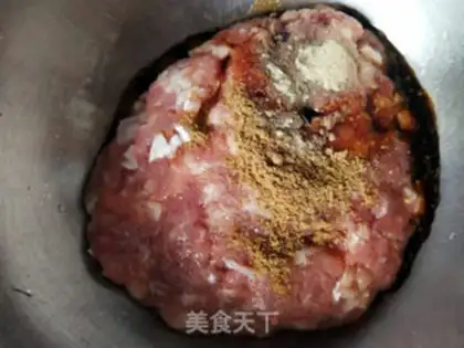 Make The salmon beef rice step 2