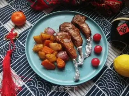 Make Black pepper, French lamb chops step 17