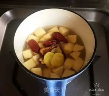 Make Cream-tree apple oil soup step 3
