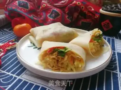 Make Spring burrito step 7