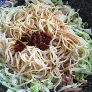 Make Elbow ham fried pasta step 9