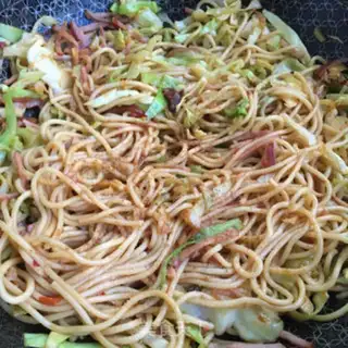 Make Elbow ham fried pasta step 10