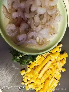 Make Shrimp fried corn step 0