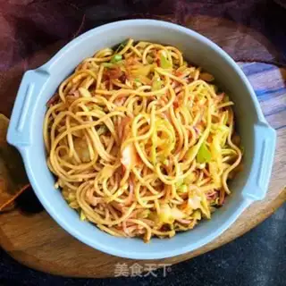 Make Elbow ham fried pasta step 14