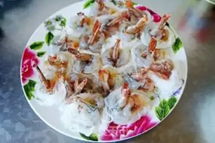 Make Garlic fans steam shrimp step 0