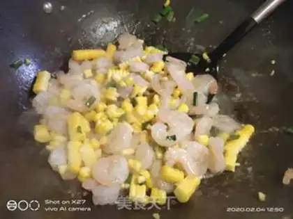 Make Shrimp fried corn step 3