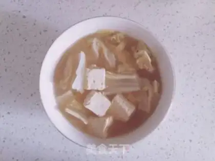 Make White Jade Tofu soup step 4