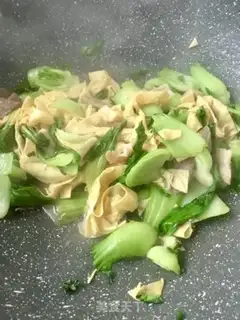 Make Scrambled bean skin step 13
