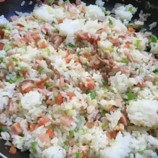 Make Elbow ham and rice step 6